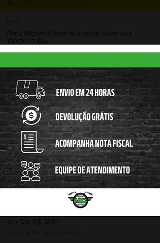 Pneu Michelin Road 6 F 120/70 Zr17 58w Tl Dianteiro