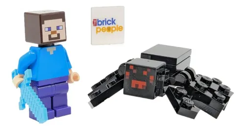 comprar Lego Minecraft: Steve Minifigure With Pickaxe And Spider