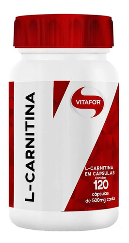 L- Carnitina 120 Cápsulas - Vitafor / Original Com Nf