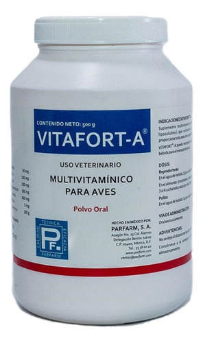 Vitafort -a Polvo Oral 500g Aves Parfarm