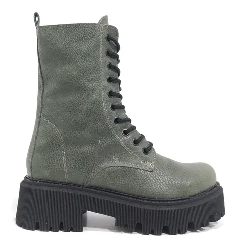 comprar Borcegos Mujer Caña Alta Cuero Vacuno Riot Botas Sasha Urban