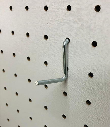Gancho Reto Simples Kit 5 Peças Para Perfurado Pegboard