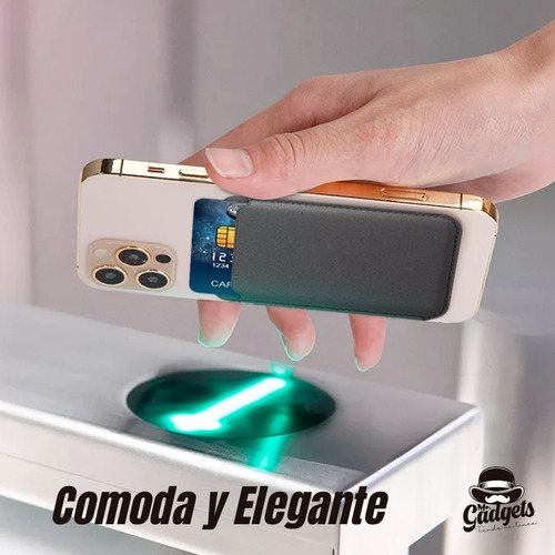 Imagen 2 de 10 de Kit Funda, Micas, Cargador 20w, Cartera, Para iPhone Magsafe