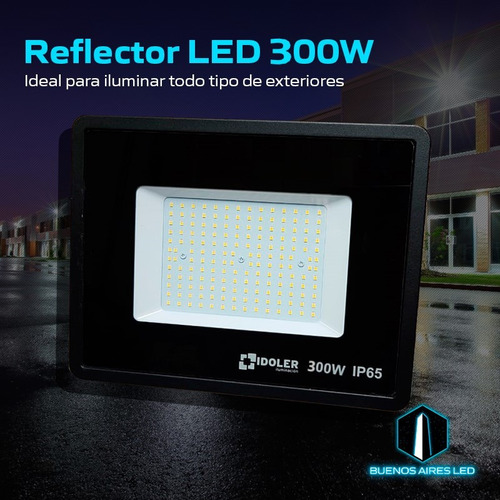 Imagen 6 de 10 de Reflector Led 300w Multiled Alta Potencia Exterior Cancha