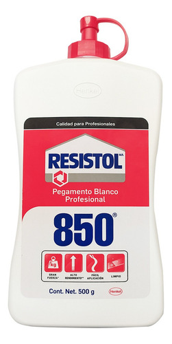 Pegamento Blanco Resistol 850 Profesional 500 Grs