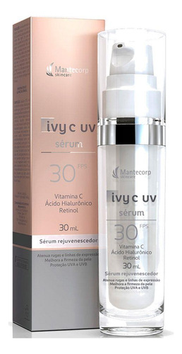 Ivy C Uv 30 Fps Serum Rejuvenescedor Facial Skincare Rugas. Momento De Aplicação Dia Tipo De Pele Todo Tipo De Pele