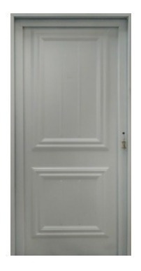 Imagen 2 de 6 de Puerta Chapa Simple M2049 80x200 Estampada Dos Tableros (pr)