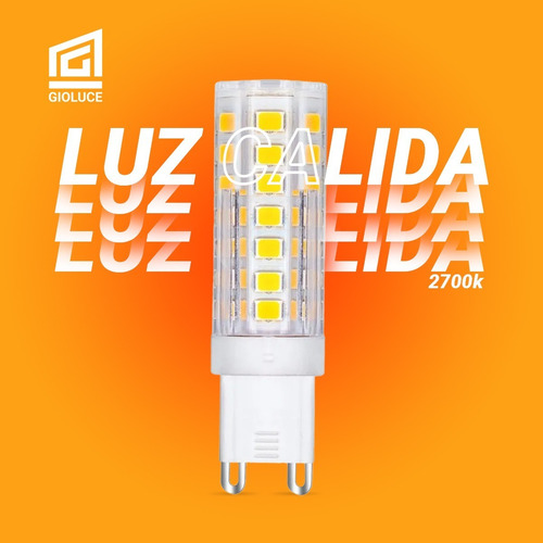 Lampara Led Bi Pin G9 6000k 3500k Hogar Pack X4 Focos Luz Blanco cálido