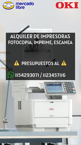 Alquiler De Impresoras Fotocopiadoras Y Multifuncionales