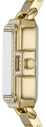 Reloj Dama Mass Market Fmdfl2069 De Aleacion Dorado Fondo Nacarado