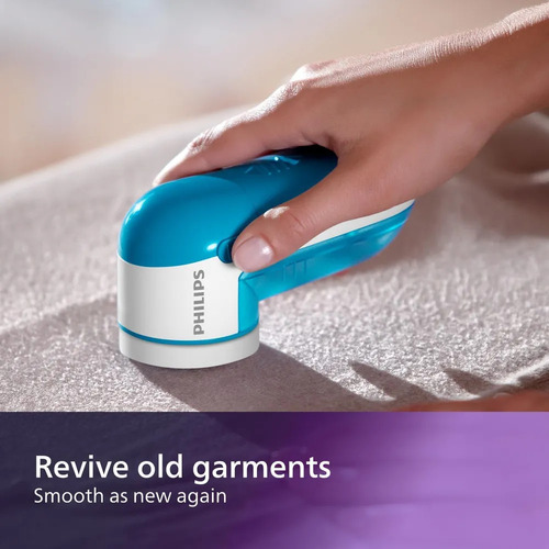 Quitapelusas Philips Gc026 Automático, Con Contenedor, Azul