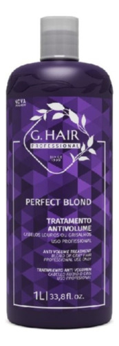  Escova progressiva G Hair Blond antifrizz de 1L 1kg