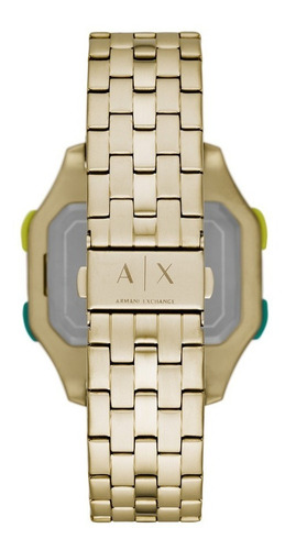 Relógio Armani Exchange Shell Masculino Dourado Ax2950/1dn