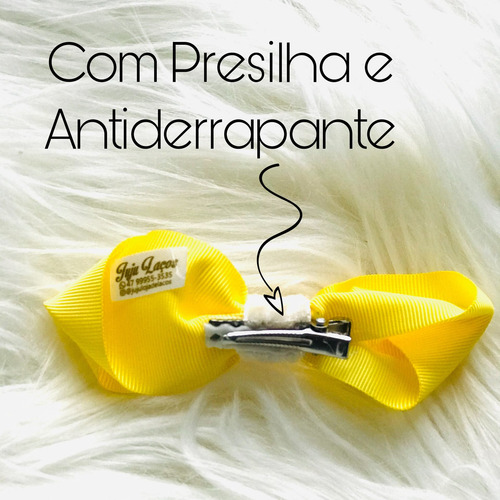Imagem 4 de 5 de Laço Luxo Pet Doguinha Com Presilha Antiderrapante