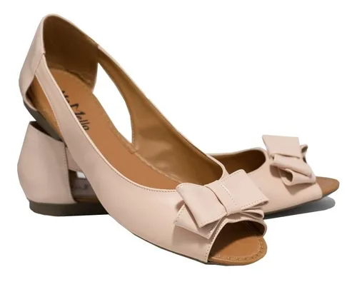 Peep toe rasteira sales