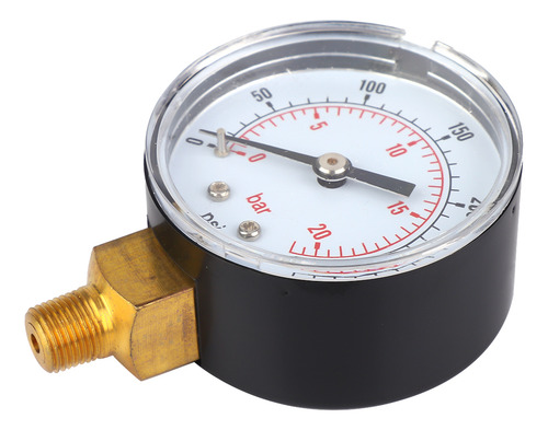 Manómetro De 0 A 300 Psi, 0-20 Bar, Esfera De 50 Mm, 1/8 Bsp