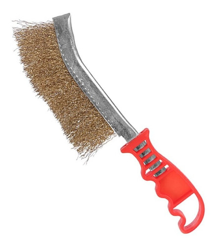 Escova Manual De Aço Carbono Pegatec Com Cabo Plástico