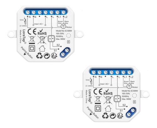 Kit 2 Interruptores Cortina Inteligente Alexa E Google Home