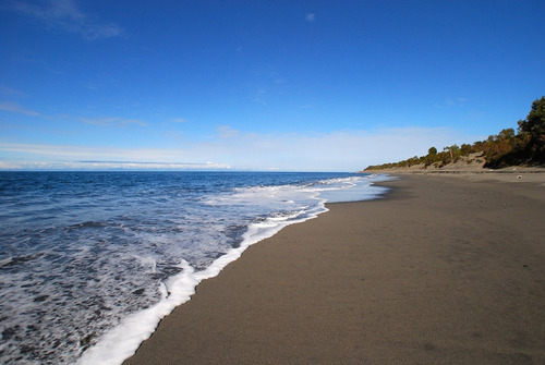 Terreno 1ra Fila Playa Mirando Continente Y Volcán Nevado