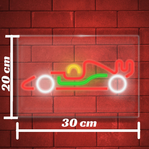 Letrero Formula 1 Carro De Carreras Monoplaza Rojo Gran Prix