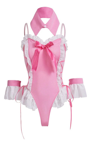 Lencería Erótica Babydoll Disfraz De Maid Sexy Y Adorable