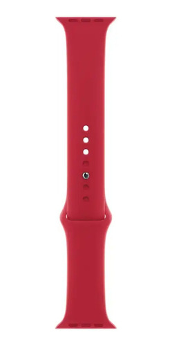 Correa De Silicona Apple Watch 42mm 44mm Rojo