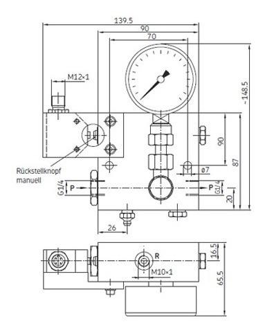 Interruptor De Sobrepressão Balluff Ppu-ues-v57