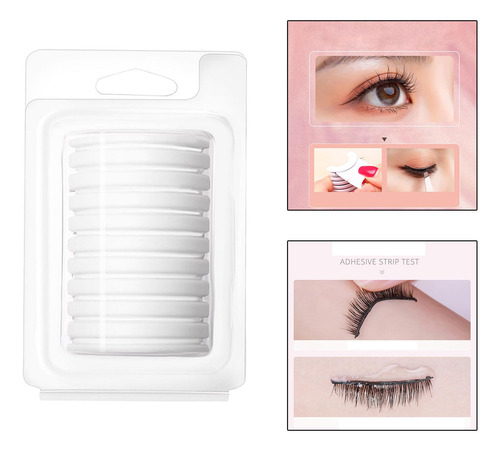 2 Tira De Pegamento Autoadhesivo Para Pestañas Maquillaje