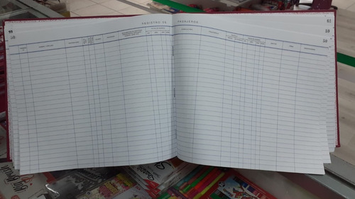 Libro Registro De Pasajeros Vulcano 533 T/d 3 Manos