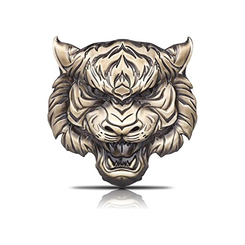 Emblema De Coche De Metal Con Cara De Tigre, Emblema De Auto