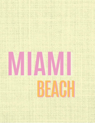 Libro: Libro Decorativo Apilable En Inglés De Miami Beach Pa