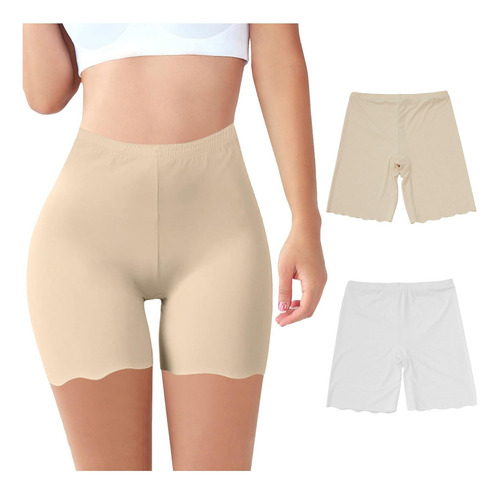 Calzoncillos De Seda Helada Para Mujer, Sin Costuras, Color