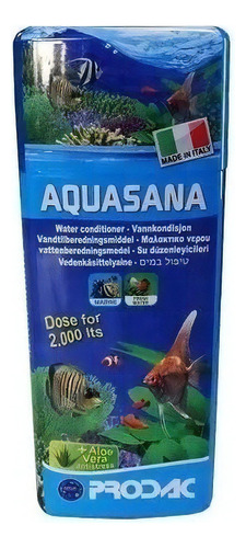Prodac Aquasana 500ml Remove Cloro Cloramina C/ Aloe Vera