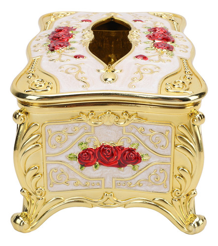 ~ Funda De Escritorio For Pañuelos Con Estampado De Rosas,