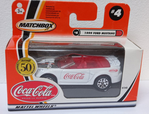 1999 Ford Mustang Coca Cola 2001 Matchbox Mattel