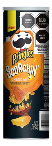 Papas Pringles Scorchin Cheddar Cheese 158g