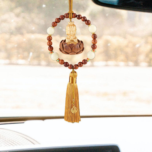 Estatua Genérica De Buda Para Espejo Retrovisor De Coche,