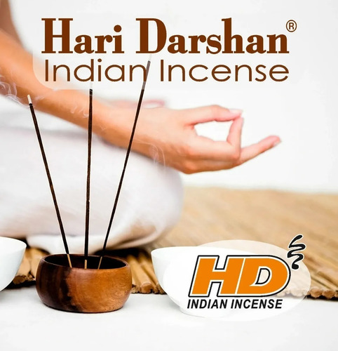 Incienso Hari Darshan, 15 Grs 15 Sticks, Rituales Sagrados Fragancia Copal + Mirra