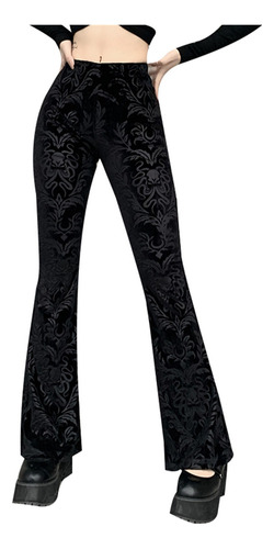 Pantalones Casuales Q Fashion Vintage Con Estampado Gótico Y