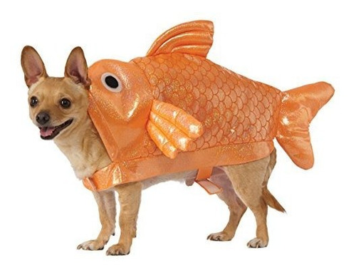 Rubie Gold Fish Perro Pequeño Vestuario.