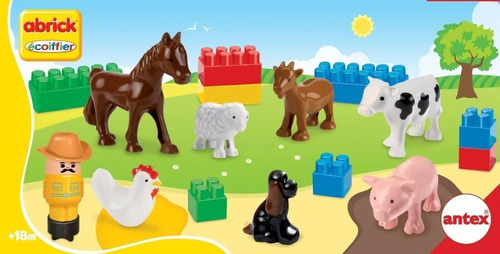 Animales De La Granja Y Ladrillos Playset Antex