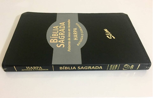 Biblia Sagrada Ultrafina Slim Revista E Corrigida Com Harpa
