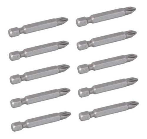 Jogo De Bits Para Parafusadeira Phillips Ph2 50mm10 Peças