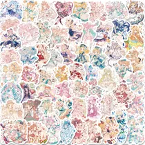 Comprar 60 Peças De Adesivos De Anime Quadratic Element Para Meninas