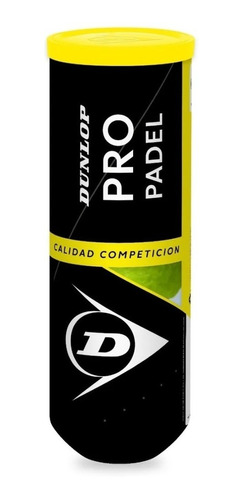 Tubo Pelotas Padel Dunlop Pro X3 Paddle Alta Duracion Cke