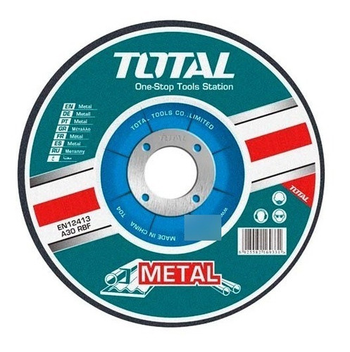 Disco De Corte Metal Total 125x1.2mm X 5 Unidades Tvirtual