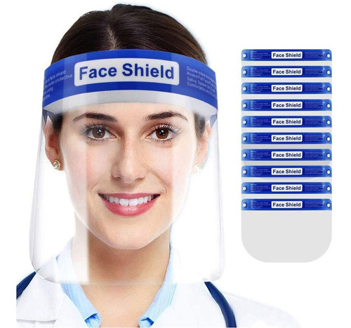 Escudo Facial Para Proteccion Con Gafas Reutilizable Masca