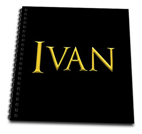 Cuadernos - 3drose Ivan Beautiful Male American Name. Yellow