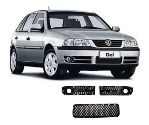 Kit Rejillas De Paragolpe Vw Gol Iii 2003 A 2005 2 Gen