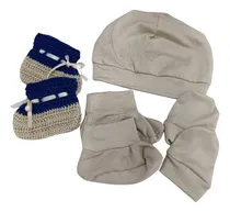Comprar Gorro, Manoplas Y Escarpines Para Bebé Recién Nacido